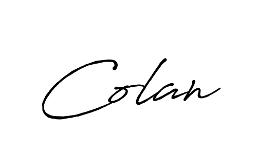 Also we have Colan name is the best signature style. Create professional handwritten signature collection using Antro_Vectra_Bolder autograph style. Colan signature style 7 images and pictures png