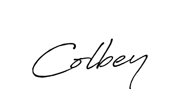 The best way (Antro_Vectra_Bolder) to make a short signature is to pick only two or three words in your name. The name Colbey include a total of six letters. For converting this name. Colbey signature style 7 images and pictures png