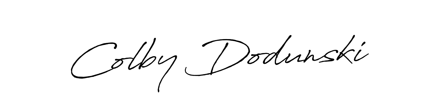 Make a short Colby Dodunski signature style. Manage your documents anywhere anytime using Antro_Vectra_Bolder. Create and add eSignatures, submit forms, share and send files easily. Colby Dodunski signature style 7 images and pictures png