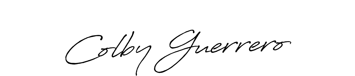 Also You can easily find your signature by using the search form. We will create Colby Guerrero name handwritten signature images for you free of cost using Antro_Vectra_Bolder sign style. Colby Guerrero signature style 7 images and pictures png