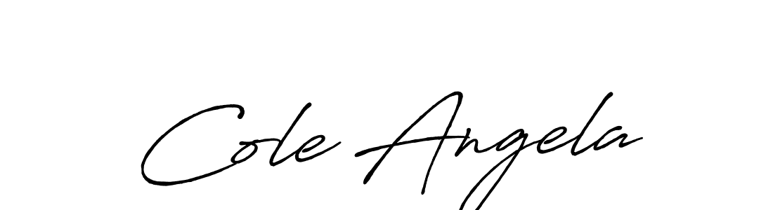 Make a beautiful signature design for name Cole Angela. With this signature (Antro_Vectra_Bolder) style, you can create a handwritten signature for free. Cole Angela signature style 7 images and pictures png