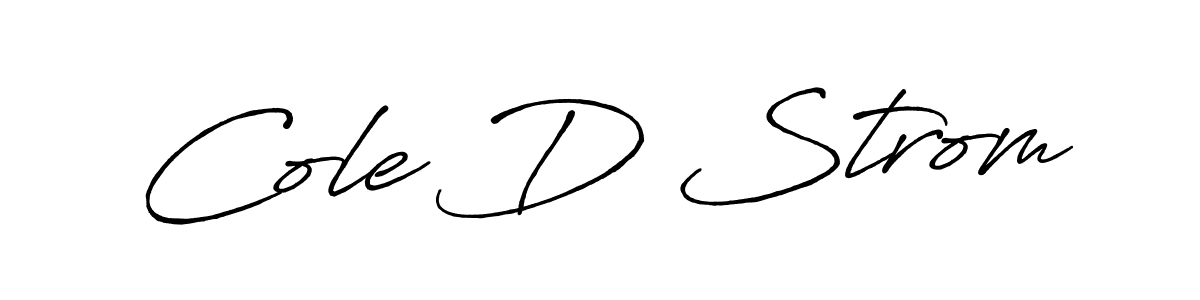 The best way (Antro_Vectra_Bolder) to make a short signature is to pick only two or three words in your name. The name Cole D Strom include a total of six letters. For converting this name. Cole D Strom signature style 7 images and pictures png