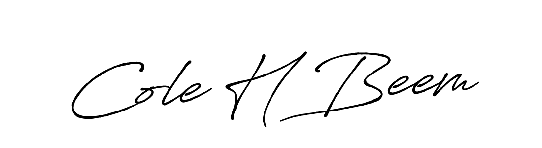 Make a beautiful signature design for name Cole H Beem. Use this online signature maker to create a handwritten signature for free. Cole H Beem signature style 7 images and pictures png