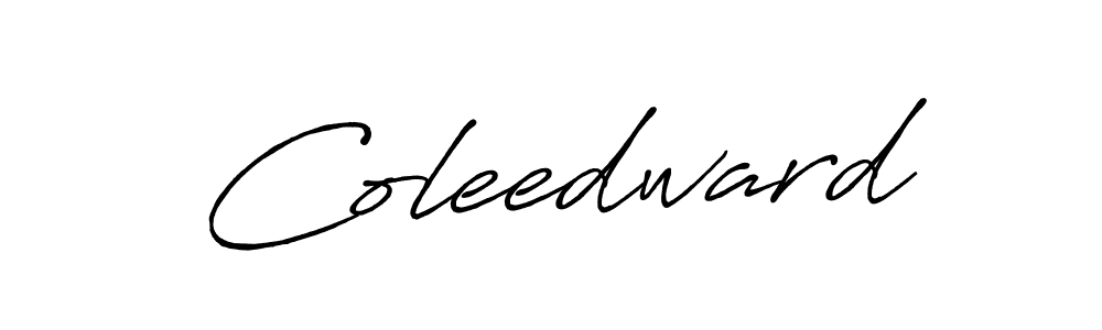 Create a beautiful signature design for name Coleedward. With this signature (Antro_Vectra_Bolder) fonts, you can make a handwritten signature for free. Coleedward signature style 7 images and pictures png