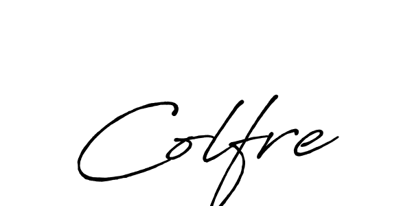 Use a signature maker to create a handwritten signature online. With this signature software, you can design (Antro_Vectra_Bolder) your own signature for name Colfre. Colfre signature style 7 images and pictures png