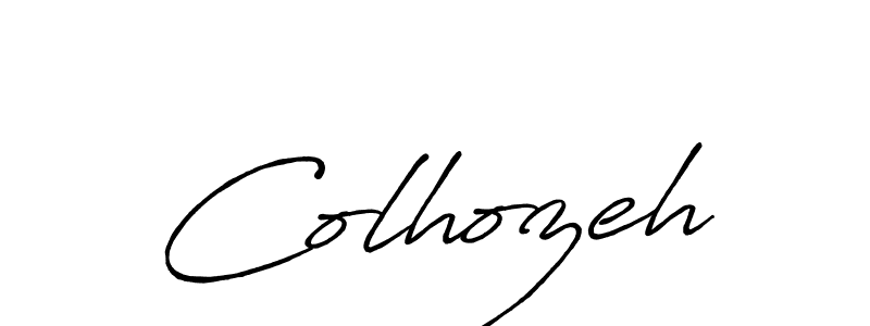 You should practise on your own different ways (Antro_Vectra_Bolder) to write your name (Colhozeh) in signature. don't let someone else do it for you. Colhozeh signature style 7 images and pictures png