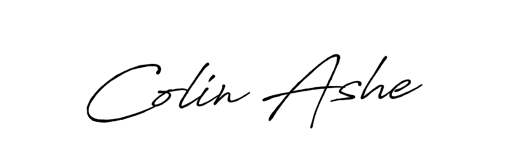 Colin Ashe stylish signature style. Best Handwritten Sign (Antro_Vectra_Bolder) for my name. Handwritten Signature Collection Ideas for my name Colin Ashe. Colin Ashe signature style 7 images and pictures png