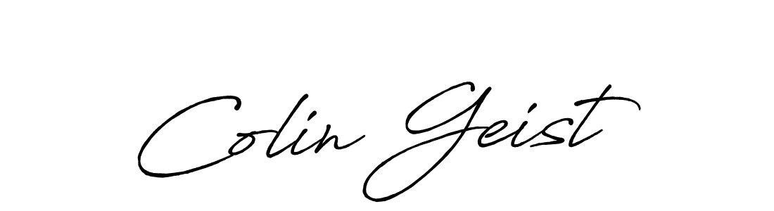 How to make Colin Geist name signature. Use Antro_Vectra_Bolder style for creating short signs online. This is the latest handwritten sign. Colin Geist signature style 7 images and pictures png