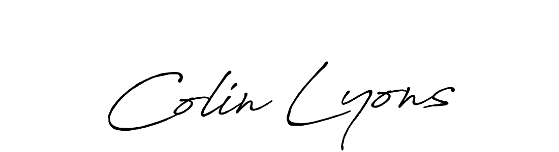 Make a beautiful signature design for name Colin Lyons. With this signature (Antro_Vectra_Bolder) style, you can create a handwritten signature for free. Colin Lyons signature style 7 images and pictures png