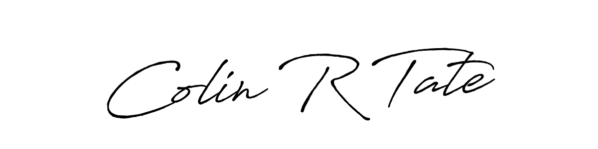 Create a beautiful signature design for name Colin R Tate. With this signature (Antro_Vectra_Bolder) fonts, you can make a handwritten signature for free. Colin R Tate signature style 7 images and pictures png