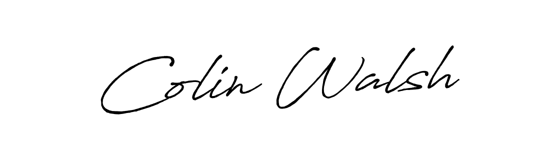 Design your own signature with our free online signature maker. With this signature software, you can create a handwritten (Antro_Vectra_Bolder) signature for name Colin Walsh. Colin Walsh signature style 7 images and pictures png