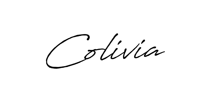 Create a beautiful signature design for name Colivia. With this signature (Antro_Vectra_Bolder) fonts, you can make a handwritten signature for free. Colivia signature style 7 images and pictures png
