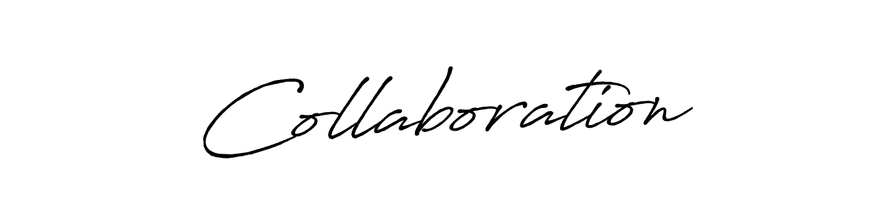 How to make Collaboration name signature. Use Antro_Vectra_Bolder style for creating short signs online. This is the latest handwritten sign. Collaboration signature style 7 images and pictures png