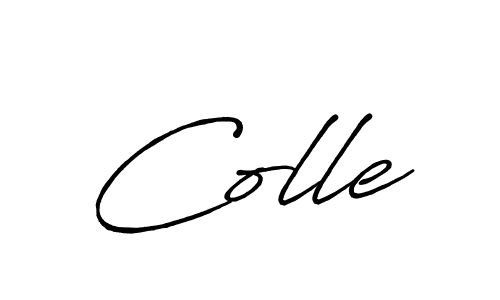 Make a beautiful signature design for name Colle. With this signature (Antro_Vectra_Bolder) style, you can create a handwritten signature for free. Colle signature style 7 images and pictures png