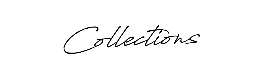 How to Draw Collections signature style? Antro_Vectra_Bolder is a latest design signature styles for name Collections. Collections signature style 7 images and pictures png