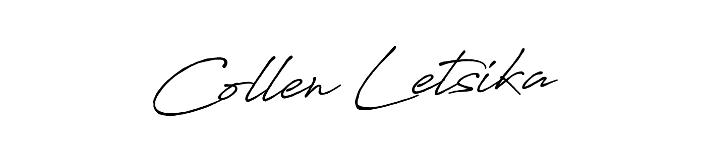 How to make Collen Letsika signature? Antro_Vectra_Bolder is a professional autograph style. Create handwritten signature for Collen Letsika name. Collen Letsika signature style 7 images and pictures png