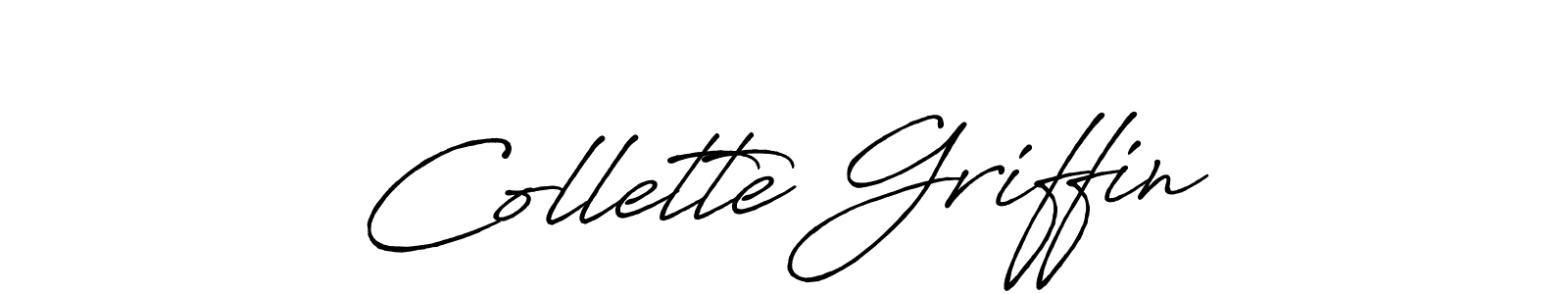 Create a beautiful signature design for name Collette Griffin. With this signature (Antro_Vectra_Bolder) fonts, you can make a handwritten signature for free. Collette Griffin signature style 7 images and pictures png