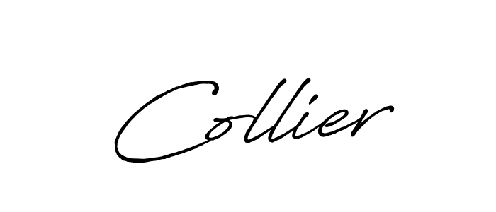 How to make Collier name signature. Use Antro_Vectra_Bolder style for creating short signs online. This is the latest handwritten sign. Collier signature style 7 images and pictures png