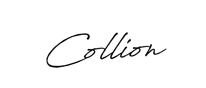 Make a beautiful signature design for name Collion. With this signature (Antro_Vectra_Bolder) style, you can create a handwritten signature for free. Collion signature style 7 images and pictures png