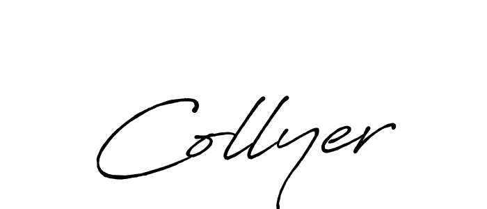 It looks lik you need a new signature style for name Collyer. Design unique handwritten (Antro_Vectra_Bolder) signature with our free signature maker in just a few clicks. Collyer signature style 7 images and pictures png