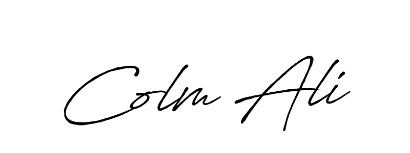 Here are the top 10 professional signature styles for the name Colm Ali. These are the best autograph styles you can use for your name. Colm Ali signature style 7 images and pictures png