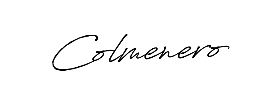 Make a beautiful signature design for name Colmenero. With this signature (Antro_Vectra_Bolder) style, you can create a handwritten signature for free. Colmenero signature style 7 images and pictures png