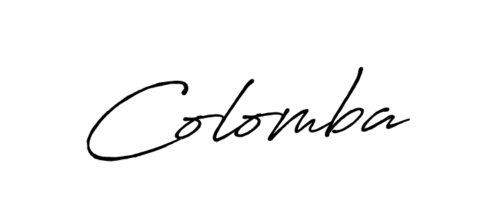See photos of Colomba official signature by Spectra . Check more albums & portfolios. Read reviews & check more about Antro_Vectra_Bolder font. Colomba signature style 7 images and pictures png