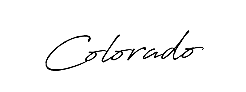 Design your own signature with our free online signature maker. With this signature software, you can create a handwritten (Antro_Vectra_Bolder) signature for name Colorado. Colorado signature style 7 images and pictures png