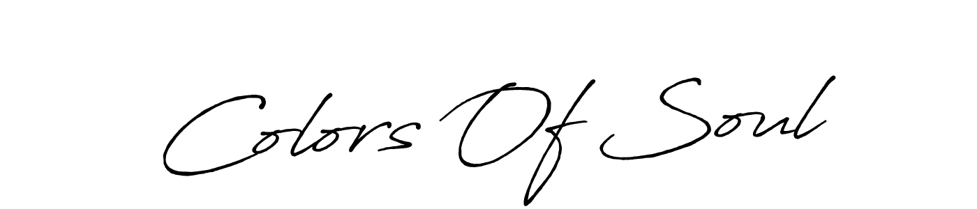 Use a signature maker to create a handwritten signature online. With this signature software, you can design (Antro_Vectra_Bolder) your own signature for name Colors Of Soul. Colors Of Soul signature style 7 images and pictures png