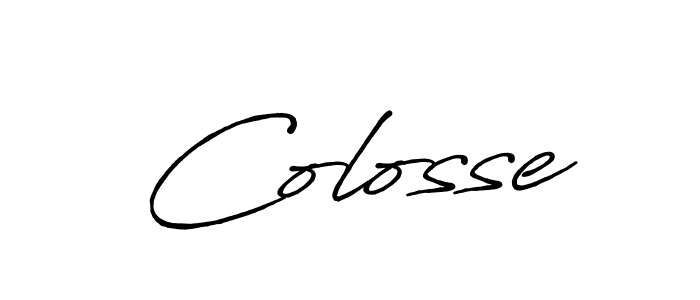 Antro_Vectra_Bolder is a professional signature style that is perfect for those who want to add a touch of class to their signature. It is also a great choice for those who want to make their signature more unique. Get Colosse name to fancy signature for free. Colosse signature style 7 images and pictures png