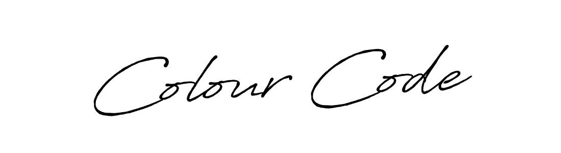 The best way (Antro_Vectra_Bolder) to make a short signature is to pick only two or three words in your name. The name Colour Code include a total of six letters. For converting this name. Colour Code signature style 7 images and pictures png