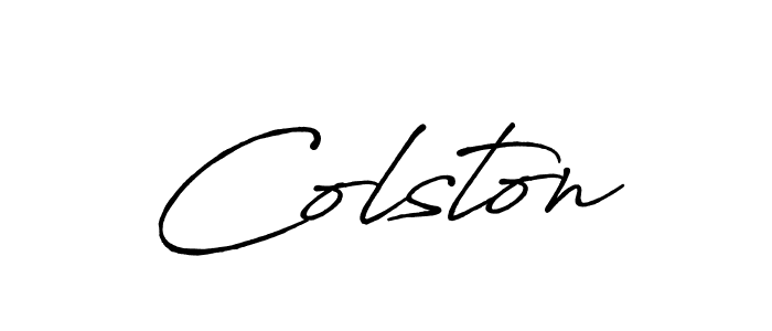 Once you've used our free online signature maker to create your best signature Antro_Vectra_Bolder style, it's time to enjoy all of the benefits that Colston name signing documents. Colston signature style 7 images and pictures png
