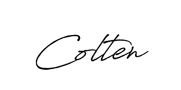 It looks lik you need a new signature style for name Colten. Design unique handwritten (Antro_Vectra_Bolder) signature with our free signature maker in just a few clicks. Colten signature style 7 images and pictures png