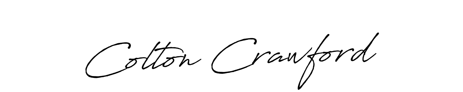 Create a beautiful signature design for name Colton Crawford. With this signature (Antro_Vectra_Bolder) fonts, you can make a handwritten signature for free. Colton Crawford signature style 7 images and pictures png