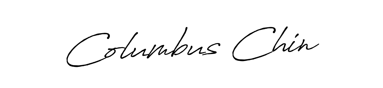 Create a beautiful signature design for name Columbus Chin. With this signature (Antro_Vectra_Bolder) fonts, you can make a handwritten signature for free. Columbus Chin signature style 7 images and pictures png