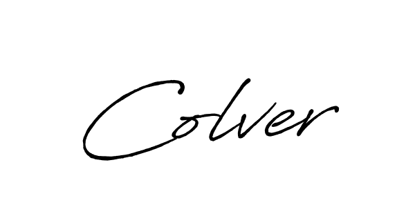 Use a signature maker to create a handwritten signature online. With this signature software, you can design (Antro_Vectra_Bolder) your own signature for name Colver. Colver signature style 7 images and pictures png