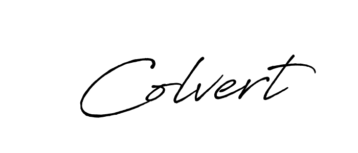How to make Colvert signature? Antro_Vectra_Bolder is a professional autograph style. Create handwritten signature for Colvert name. Colvert signature style 7 images and pictures png