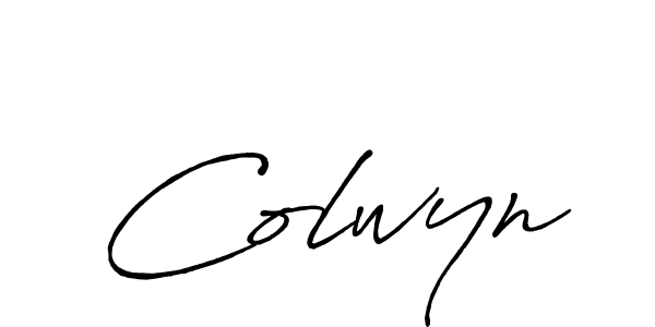 You should practise on your own different ways (Antro_Vectra_Bolder) to write your name (Colwyn) in signature. don't let someone else do it for you. Colwyn signature style 7 images and pictures png