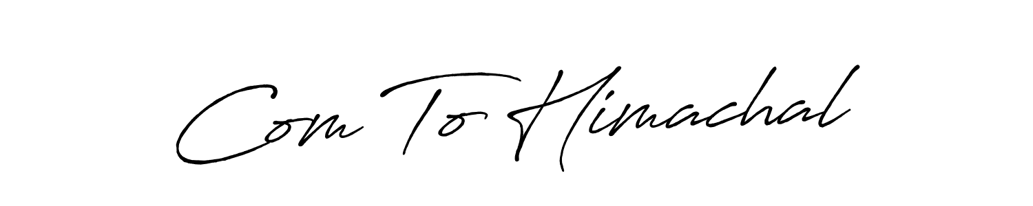 This is the best signature style for the Com To Himachal name. Also you like these signature font (Antro_Vectra_Bolder). Mix name signature. Com To Himachal signature style 7 images and pictures png