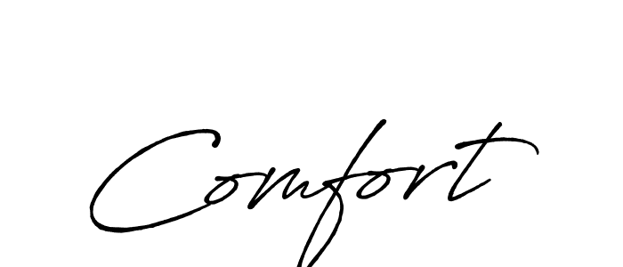 Also we have Comfort name is the best signature style. Create professional handwritten signature collection using Antro_Vectra_Bolder autograph style. Comfort signature style 7 images and pictures png