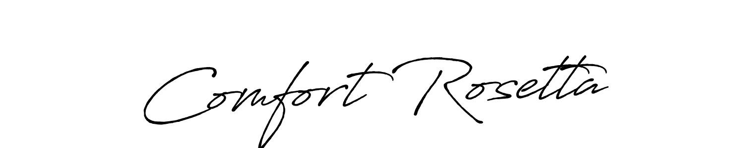 Also we have Comfort Rosetta name is the best signature style. Create professional handwritten signature collection using Antro_Vectra_Bolder autograph style. Comfort Rosetta signature style 7 images and pictures png