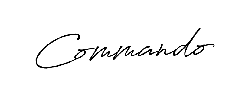 How to make Commando name signature. Use Antro_Vectra_Bolder style for creating short signs online. This is the latest handwritten sign. Commando signature style 7 images and pictures png