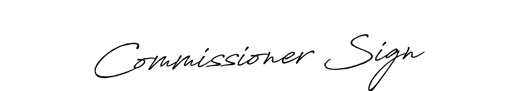 It looks lik you need a new signature style for name Commissioner Sign. Design unique handwritten (Antro_Vectra_Bolder) signature with our free signature maker in just a few clicks. Commissioner Sign signature style 7 images and pictures png