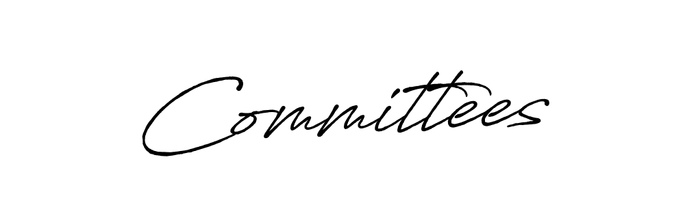 Also we have Committees name is the best signature style. Create professional handwritten signature collection using Antro_Vectra_Bolder autograph style. Committees signature style 7 images and pictures png