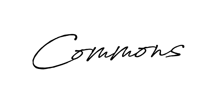 It looks lik you need a new signature style for name Commons. Design unique handwritten (Antro_Vectra_Bolder) signature with our free signature maker in just a few clicks. Commons signature style 7 images and pictures png