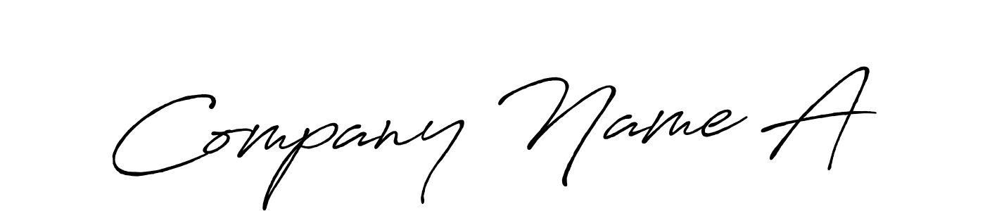 The best way (Antro_Vectra_Bolder) to make a short signature is to pick only two or three words in your name. The name Company Name A include a total of six letters. For converting this name. Company Name A signature style 7 images and pictures png