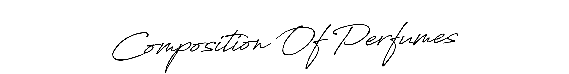 Create a beautiful signature design for name Composition Of Perfumes. With this signature (Antro_Vectra_Bolder) fonts, you can make a handwritten signature for free. Composition Of Perfumes signature style 7 images and pictures png