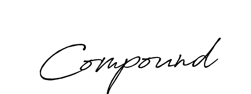 if you are searching for the best signature style for your name Compound. so please give up your signature search. here we have designed multiple signature styles  using Antro_Vectra_Bolder. Compound signature style 7 images and pictures png