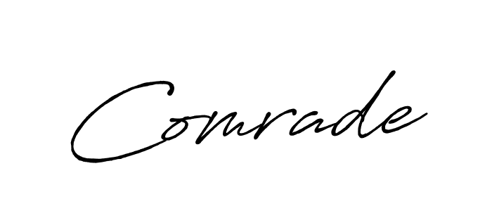 if you are searching for the best signature style for your name Comrade. so please give up your signature search. here we have designed multiple signature styles  using Antro_Vectra_Bolder. Comrade signature style 7 images and pictures png