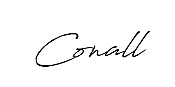 How to make Conall name signature. Use Antro_Vectra_Bolder style for creating short signs online. This is the latest handwritten sign. Conall signature style 7 images and pictures png